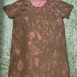Lululemon Swiftly Tech Short Sleeve Shirt 2.0 Shadow Bloom Roasted Brown / Brier